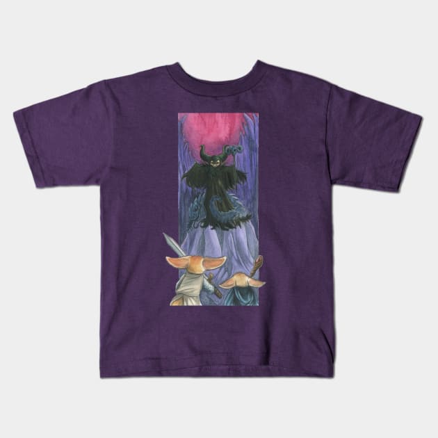 Fennec Foxes: Sorcerer Showdown Kids T-Shirt by AmberStone